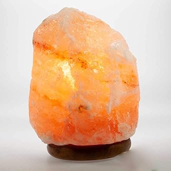 Tony Brown | Salzkristall aus dem Himalaya | Lampe mit E14 Fassung | light Salt Crystal | Nachtlicht | Einschlafhilfe | Medit