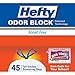 Hefty Strong Tall Kitchen Trash Bags, Unscented, 13 Gallon, 45 Count