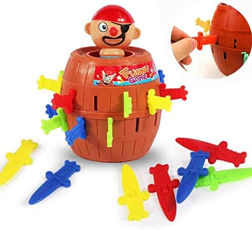 YIWULA Pop Up Pirate Barrel Tricky Toy Lucky Stab Pop Up Game with Breathtaking