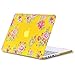 Kuzy Compatible with MacBook Pro 13.3 inch Case Release 2015-2012 Older Version Hard Cover for Model A1502, A1425 with Retina Display Shell Plastic, Vintage Flower Yellow