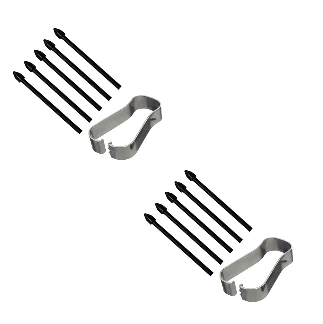 Photo 1 of 10 PCS Replacement Tips Stylus Pen Nibs Parts for Samsung Galaxy Note10 Note10 Plus Note 20 Note 20 Ultra 5G Tab S6 S6 Lite S7 S7+ Plus (2 Packs Tips Black)