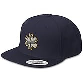 Speedy Pros Snapback Hat for Men Flat Brim Hats Paramedic EMT Embroidery Embroidered Flat Bill Hat Acrylic