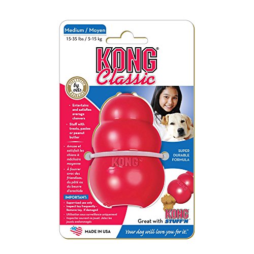 Kong classic medium dog toy red medium pack of 2