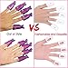 Nail Polish Remover Clips Set - KASI Reusable Soak Off Caps To Remove UV Gel Shellac Acrylic Polish Nail Art Removal Wraps Tool - 10Pcs