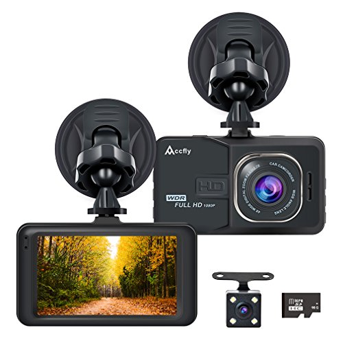 Accfly Dash Cam 1080P 170Â° Wide Angle Lens 3.0