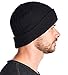 High Style Unisex Merino Wool Cashmere Stretch Cable Knit Slouch Beanie with Lining