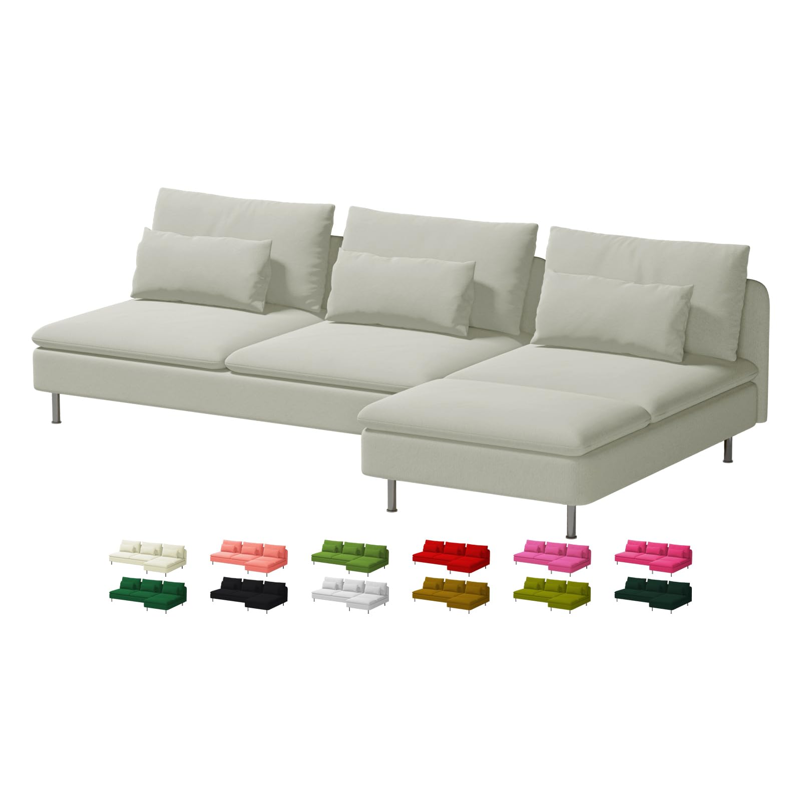 Custom Made Soderhamn Sectional Couch Velvet