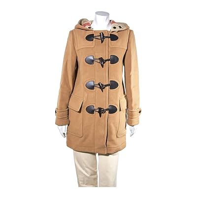Burberry Ladies Coat Camel Kensington Fit Duffle Size 8