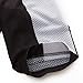 Coconut Ropamo CR Men's Cycling Jersey Set Road Bike Jersey Zipper Pocket Bib Shorts with 3D Padded Cycling Clothing Kit Set (Black/Grey, M)