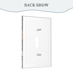 Xuejiaku Light Switch Cover Plate Red White Flowers