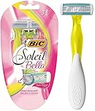 BIC Soleil Bella Sun-Twist Scented Women's 4 Blade Disposable Razor, 3-Count