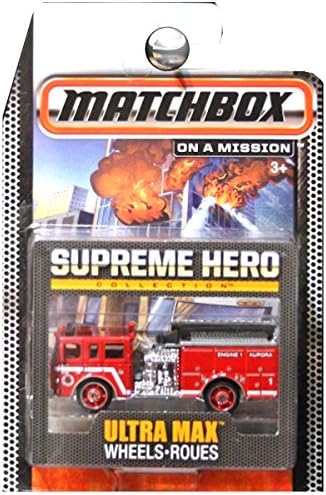 Matchbox Supreme Hero Collection Pierce Dash Fire Truck Engine Aurora Red