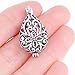 10Pcs White Gold Plated Pearl Bead Cage Locket Pendants, No Color, Size No Size