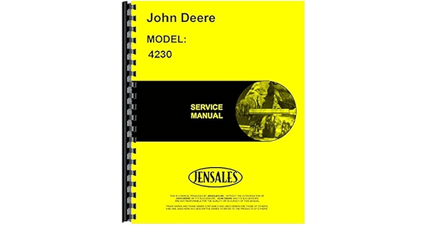 John Deere 4230 Tractor Service Manual Jd S Tm1056 John Deere Amazon Com Books