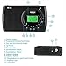 Yorek Portable AM/FM Shortwave Radio with Sleep Timer and Alarm Clock Function, Battery Operated Radios, 12/24H Time Display LCD Backlight, Earphone Included