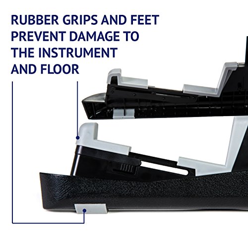LyxPro Acoustic Guitar Stand – Portable, Collapsible Guitar Holder w/Protective Rubber Padding, Adjustable Mounts & Convenient Folding Design - Thumbnail 4