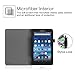 Fintie Folio Case for Amazon Fire (Previous 5th Generation, 2015 7 inch) - Slim Fit Premium Vegan Leather Standing Protective Cover, Love Tree