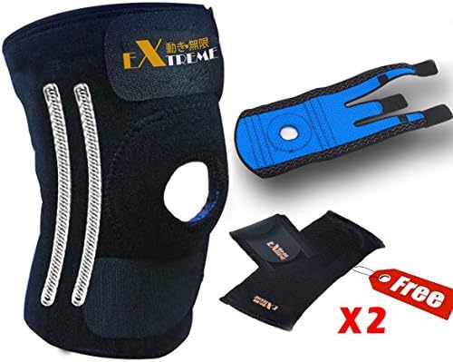 Knee Brace By Motion Infiniti for Acl, Meniscus Tear and Arthritis. Best Open Patella Knee Stabilizer and Knee Support That You Will Love - Comes with Large, XL Size for Men and Women!