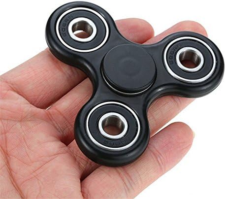 Jazer Fidget Spinner, Hand Spinner EDC ADHD Focus High Speed Si3N4 Hybrid Ceramic Bearing Fidget Toy,1-3 Mins Spins - Black