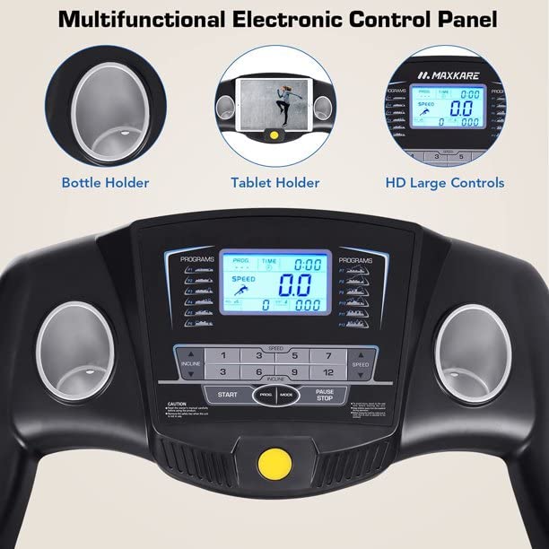 Automatic Incline Treadmill 12Levels Treadmills Foladable Electric