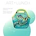 Artovida Artists Collective Insulated Neoprene Lunch Bag, Washable Soft Lunch Tote for Work and Picnic - Design By Carly Mejeur (USA) Loggerhead Sea Turtle -Classic