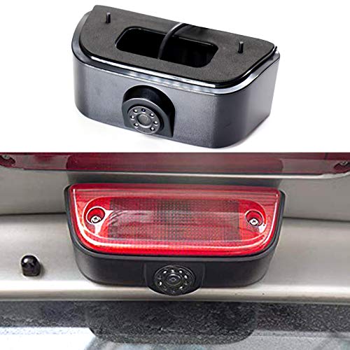Eway High Mount Led Third Brake Light Backup Camera for Nissan NV200 / Chevrolet City Express Vans 2005-2017 Reverse Rear View Reversing Night Vision Waterproof Top Roof Mount Parking Cameras