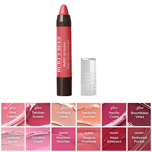 Burt's Bees 100% Natural Moisturizing Lip Crayon, Niagara Overlook Matte, 1 Crayon