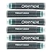 Caran d'Ache Chromatic Ink Cartridge, Vibrant Green, Pack of 6 (8021.210)