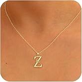 ASCOMY Initial Necklaces for Women 14K Gold Plated Initial Necklace Dainty Bow Letter Necklace Cute CZ Bow Letter Pendant Personalized Alphabet A-Z Name Necklaces Gold jewelry Gifts for Women