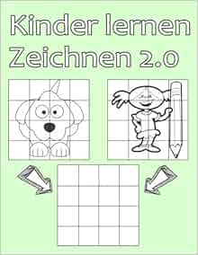 4 Bilder 1 Wort:  "ZEICHNEN" -  Zeichnen lernen für Kinder