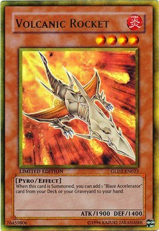 Yu-Gi-Oh! - Volcanic Rocket (GLD2-EN023) - Gold Series 2 - Limited Edition - Rare