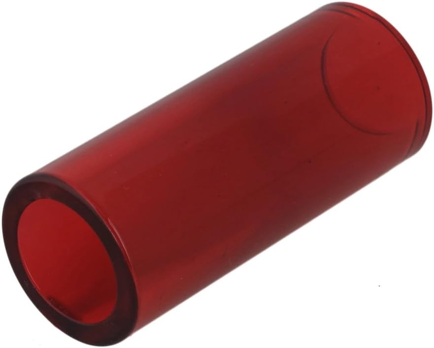 28x20x67mm Red High Boron Glass Guitar String Slide Finger Tube