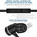 KEKU 3.5mm high Fidelity Earphones Wired Electronic Sports Headphones Noise Reduction Stereo Bass Gaming Headset with Microphone, with Extension Cord and PC Adapter for PC, Laptop and Mobile (Black)