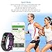 AUNEY Fitness Tracker Color Screen Sport Replacemennt Band Smart Wristband Bracelet Waterproof Bluetooth Activity Heart Rate Sleep Monitor Pedometer sport band for IOS and Android