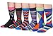 James Fiallo Men's 6-Pairs Colorful Patterned Dress Socks