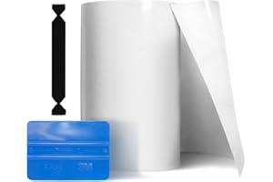 VViViD Clear Paint Protection Bulk Vinyl Wrap Film 12 Inches x 120 Inches Including 3M Squeegee and Black Felt Applicator