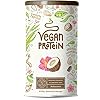 Vegan Protein – KOKOS – Pflanzliches Proteinpulver aus gesprossten Reis, Erbsen, Sojabohnen, Leinsamen, Amaranth, Sonnenblumen- und Kürbiskernen – 600 Gramm Pulver
