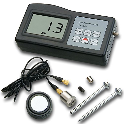 Landtek VM-6360 Digital Vibration Meter Tester Vibrometer Gauge with RS232 Cable VM-6360
