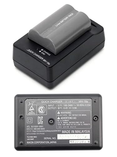 MH-18a Battery Charger Compatible with Nikon EN-EL3 EN-EL3e EN