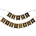 WERNNSAI 1920s Happy Birthday Bunting Banner Roaring 20s Themed Party Decoration Supplies Luxury Gold and Black Banner for Birthday Party Favors