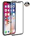 [2-Pack] DeFitch iPhone X Screen Protector, Coverage Film HD Clear Cover Bubble Free Screen Protector [Anti-Scratch] for iPhone X / 10 (Black)