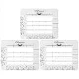 OPount 3 Pieces Envelope Addressing Guide Stencil Templates Fits Wide Range of Envelopes, Sewing, Christmas Cards