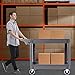 Goplus Plastic Service Cart Utility Storage Cart for All Purpose 550 LBS Capacity (2 Shelves 46
