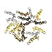 Julie Wang 100 Pieces Mixed Alloy Mermaid Back Charms Small Size for Bracelet Necklace Pendant Jewelry Making 4 Colors