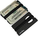 Atziloose Carbon Fiber Money Clip Wallet and Bottle Opener - Father day gifts for dad