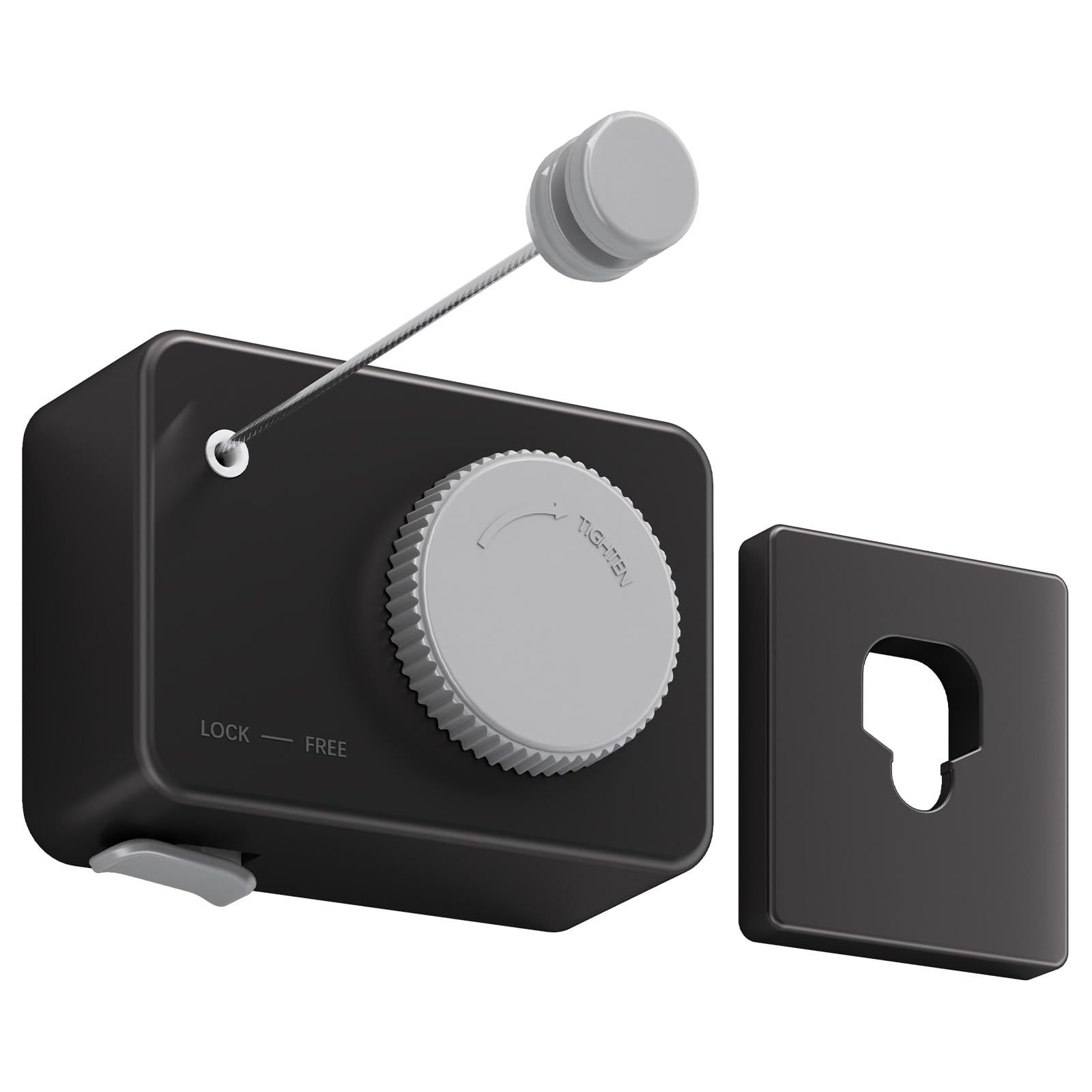 Danpoo Retractable Washing Line Outdoor, Wall Mounted Clothes Lines for Outside, Extendable Washing Line Indoor,Black