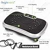 Vibration-Exercise-Machine-Home-Gym-Fitness-Vibration-Plate-6-Modes-99-Intensity-Levels-Home-Workout-Resistance-Bands-With-Handle-Added-Built-In-Bluetooth-Speaker-Full-Body-Workout-Trainer Vibration Plate Exercise Machine - 99 Intensity Levels + 5 Programs - Home Vibration Fitness Trainers - Bluetooth…