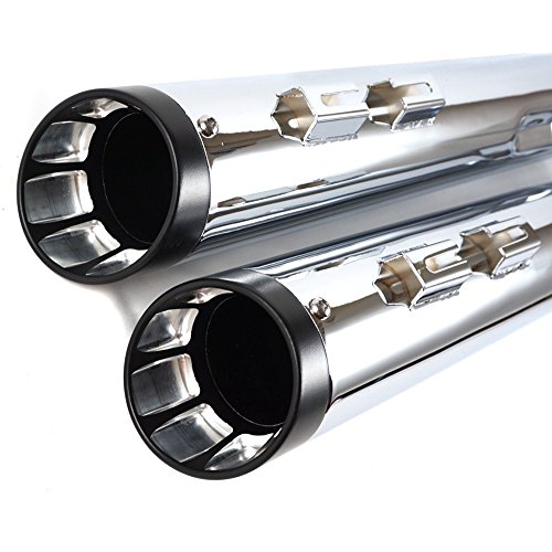 SHARKROAD 4.0" Slip Ons Muffler Exhaust For Harley Davidson Touring