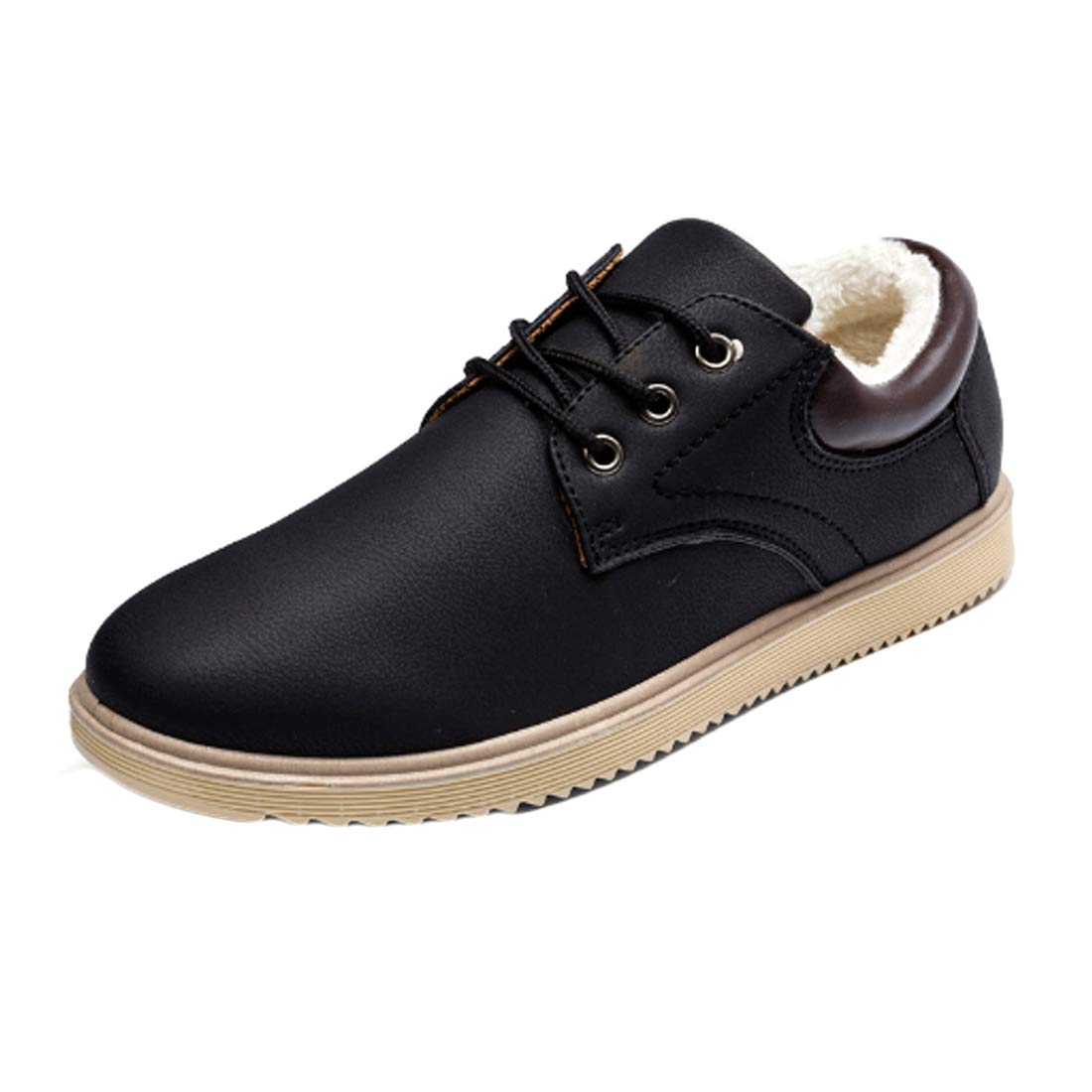 Buy Huicai Men�s Winter Keep Warm Solid Color Leather