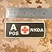 First Aid Patch PVC A Positive Patch [Black and White Glow Dark] Compatible with Velcro PVC Patches,Plate Carrier Patches for Backpacks,Ifak Patch,A Pos Patch,First Aid Kit Patch Blood Type Patch